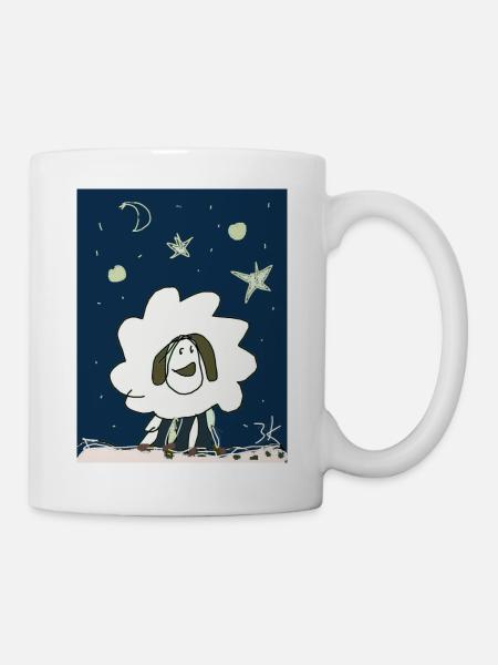 Gute Nacht Schaf - Tasse - Weiß