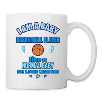 Baby Basketballer Geburt Geschenk Lustig - Tasse - Weiß - Rechts