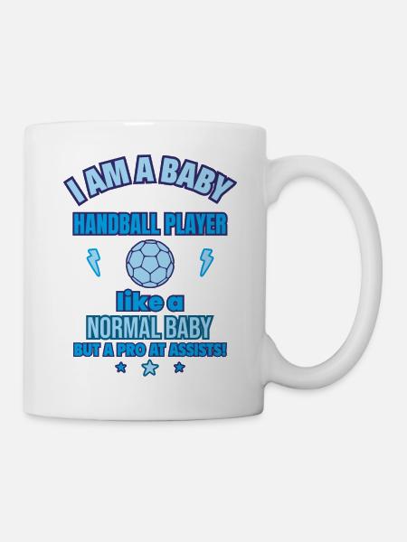 Baby Handballer - Geburt Geschenk Lustig - Tasse - Weiß