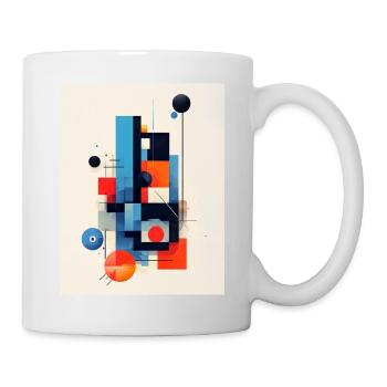 Abstract geometric composition - Mug - white - Right