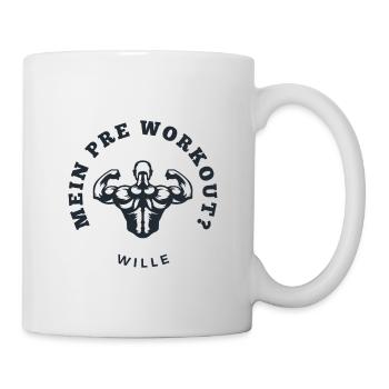 Chemise de motivation pour le fitness et les bodybuilders - Mug blanc - blanc - Droite