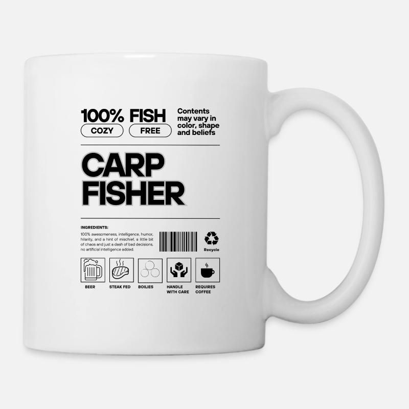 Pêcheur de carpes - Mug blanc - blanc