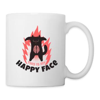 Happy face - Mug - white - Right