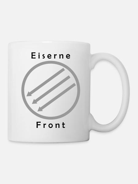 Eiserne Front - Drei Pfeile - Tasse - Weiß