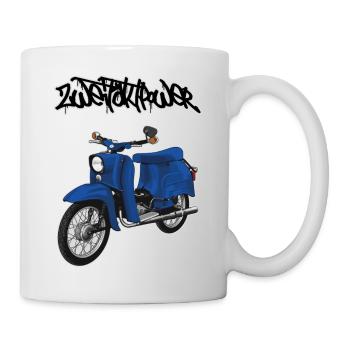 Hirondelle (bleu) // Illustration - Mug blanc - blanc - Droite