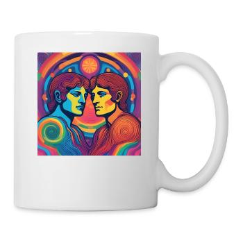 Cadeau Né du zodiaque Gémeaux - Mug blanc - blanc - Droite