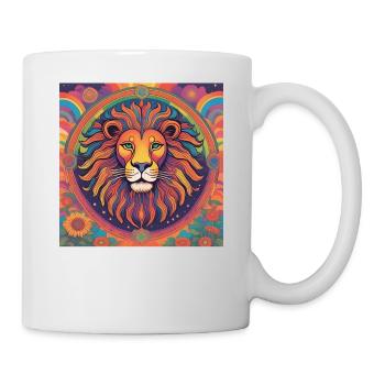 Cadeau du zodiaque spirituel Lion - Mug blanc - blanc - Droite