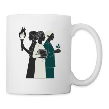 Journée de la femme - Mug blanc - blanc - Droite