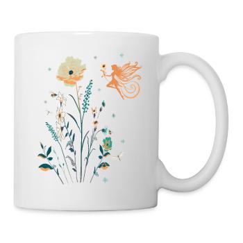 versteckte BESTE MAMA 🌸 Blumen Muttertag Sommer - Tasse - Weiß - Rechts