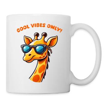 giraffe comic cool - Tasse - Weiß - Rechts