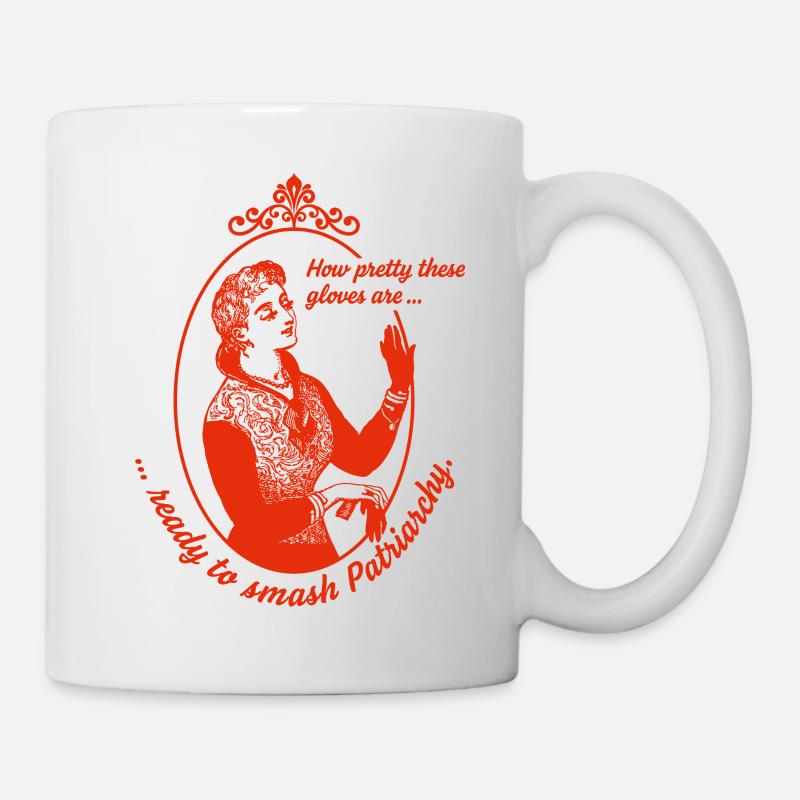 Ready to Smash Patriarchy - Tasse - Weiß