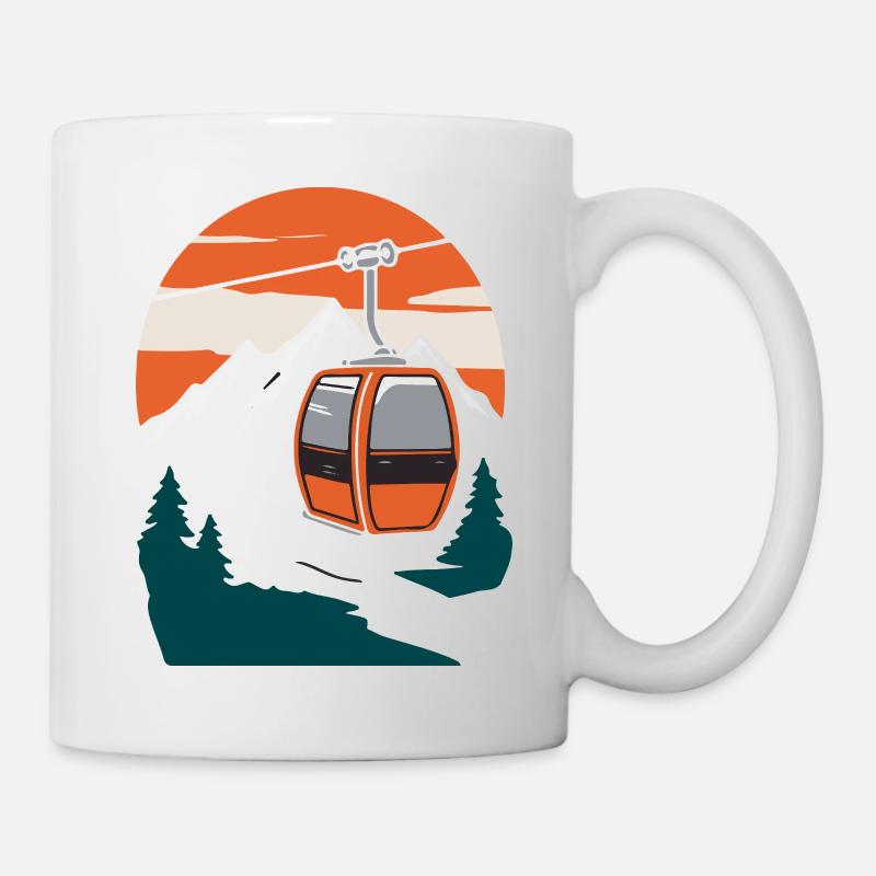 Sessellift - Tasse - Weiß