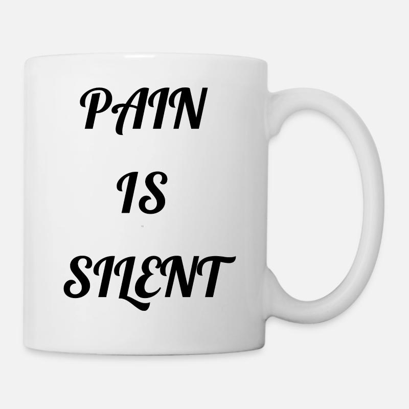 PAIN IS SILENT Homard - Mug blanc - blanc
