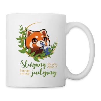 Slurping Momo - Tasse - Weiß - Rechts