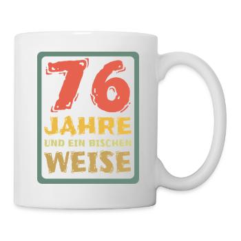 Alter 76 - Tasse - Weiß - Rechts