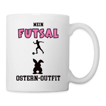 Futsal Oster Outfit Ostergeschenk Futsalspieler - Tasse - Weiß - Rechts