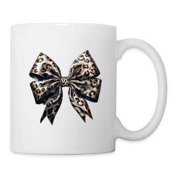 Schleife Zierde Glamour Geschenk - Tasse - Weiß - Rechts