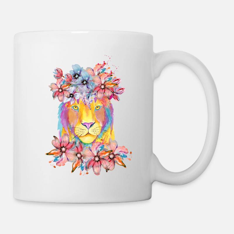 T-Shirt "Majestic Bloom" - Mug - white