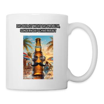 Herrentag trinken Bier Geschenk - Tasse - Weiß - Rechts