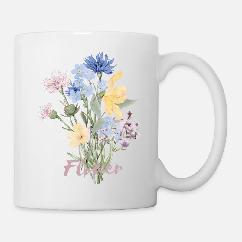 Fleur - Mug blanc - blanc