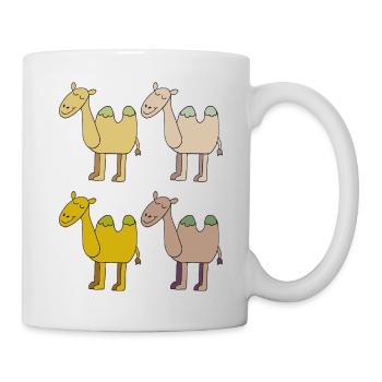 kamelherde bunt - Tasse - Weiß - Rechts