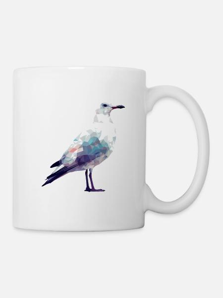 Polygon Möwe - Maritim - Tasse - Weiß
