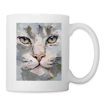 Lynx Painting Oil Paints Gift - Mug - white - Right