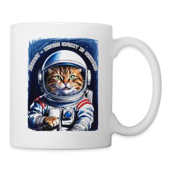 Cat Space Saying Gift - Mug - white - Right