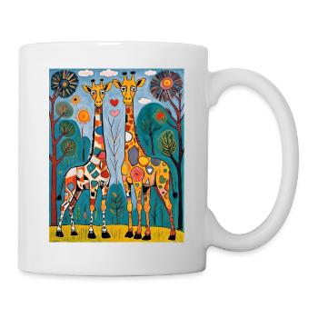 Girafes - Mug blanc - blanc - Droite