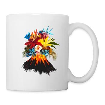 Volcano Flowers Colorful - Mug - white - Right
