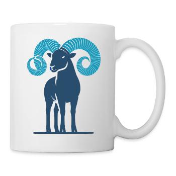 Bélier 1 - Mug blanc - blanc - Droite