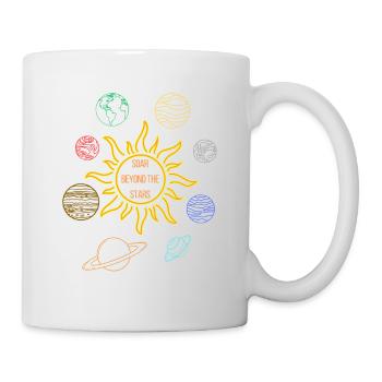 Planètes solaires - Mug blanc - blanc - Droite