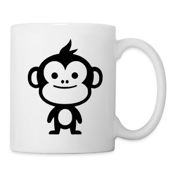 Simple Monkey - Mug - white - Right