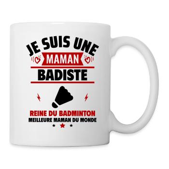 Je suis une maman badiste, cadeau fête des mères - Mug blanc - blanc - Droite