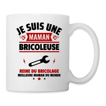 Je suis une maman bricoleuse,cadeau fête des mères - Mug blanc - blanc - Droite