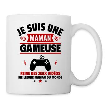 Je suis une maman gameuse, cadeau fête des mères - Mug blanc - blanc - Droite