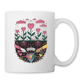 Growing Kindness - Heartfelt Compassion Garden Art - Mug - white - Right