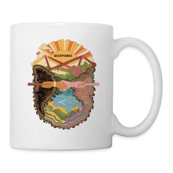 Acceptation et unité - Embrasser la diversité - Mug blanc - blanc - Droite