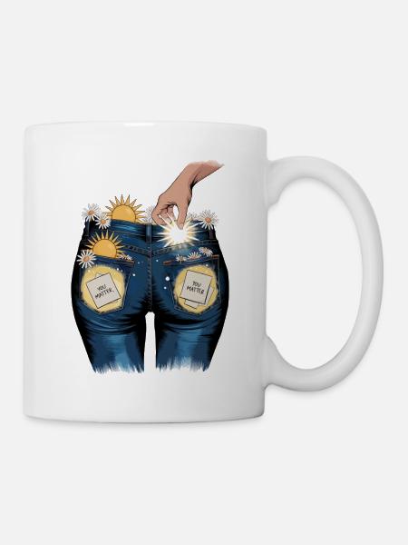 You Matter - Uplifting Positivity Artwork - Mug - white