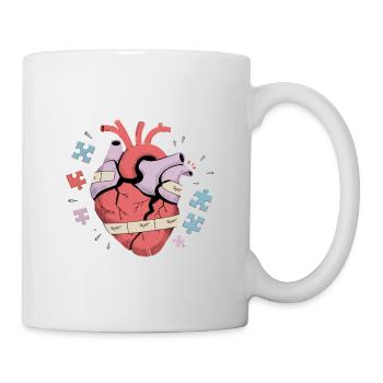 We Are Not Broken - Emotional Healing Art - Mug - white - Right