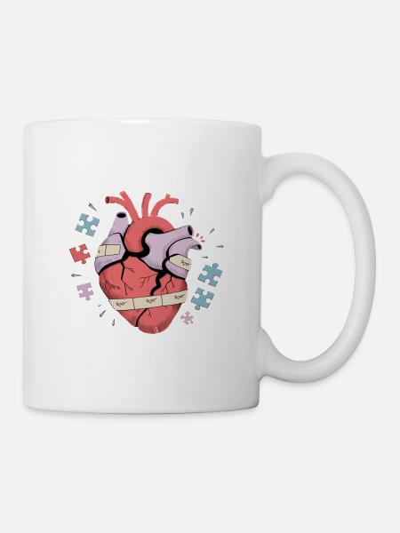 Nous ne sommes pas brisés - Art de la guérison émotionnelle - Mug blanc - blanc