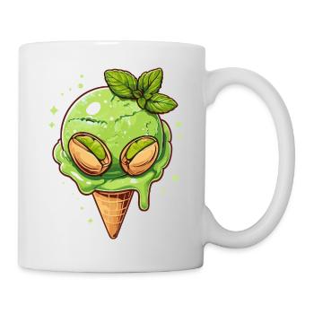 Glace à la pistache - Mug blanc - blanc - Droite
