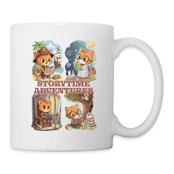 Aventures à l’heure du conte – Un voyage à travers les livres - Mug blanc - blanc - Droite