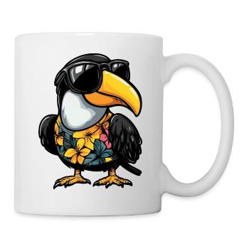 Toucan oiseau bande dessinée drôle d’été - Mug blanc - blanc - Droite