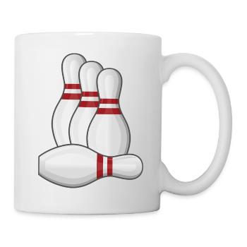 Bowling Strike Bowlingteam Pins - Tasse - Weiß - Rechts