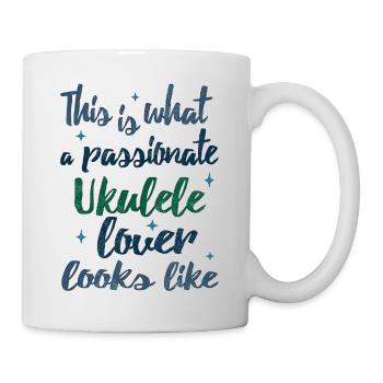 This is what a passionate Ukulele lover looks like - Tasse - Weiß - Rechts
