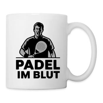 Padel im Blut 1 - Tasse - Weiß - Rechts