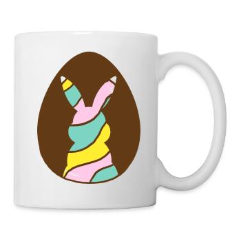rabbit in egg - Tasse - Weiß - Rechts