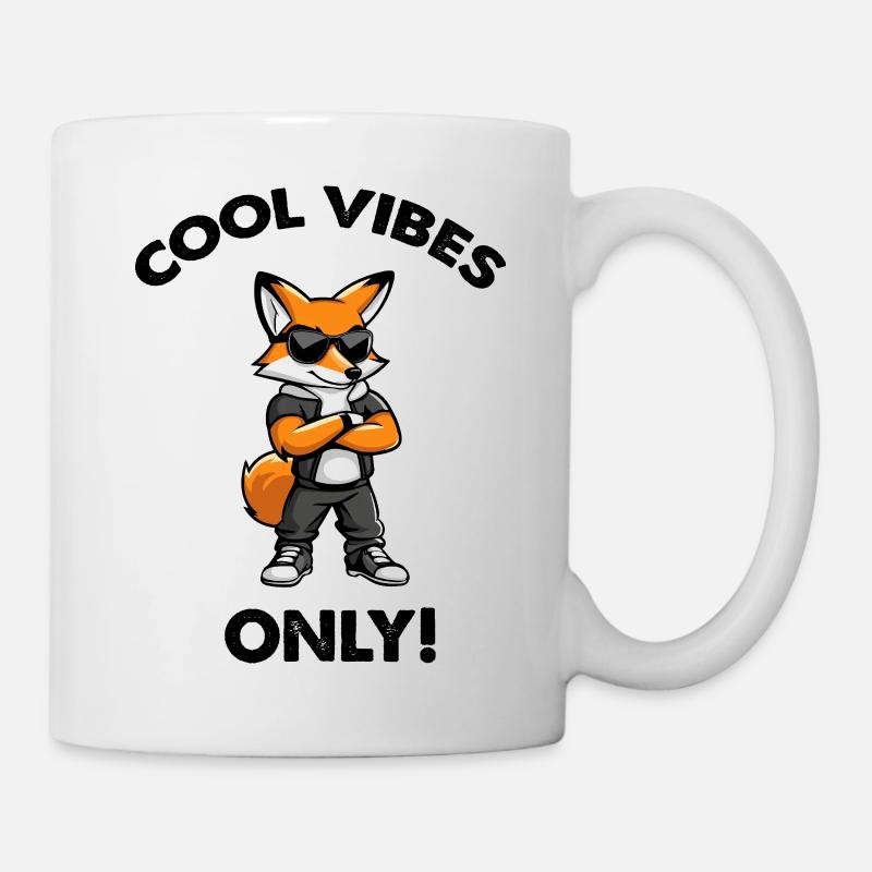 fuchs cool vibes - Tasse - Weiß