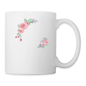 Letter l flowers - Mug - white - Right